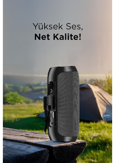 Torima D47 Kırmızı Bluetooth Hoparlör Kablosuz Taşınabilir Ses Bombası Tws, Usb, Tf Kart, 1200 Mah