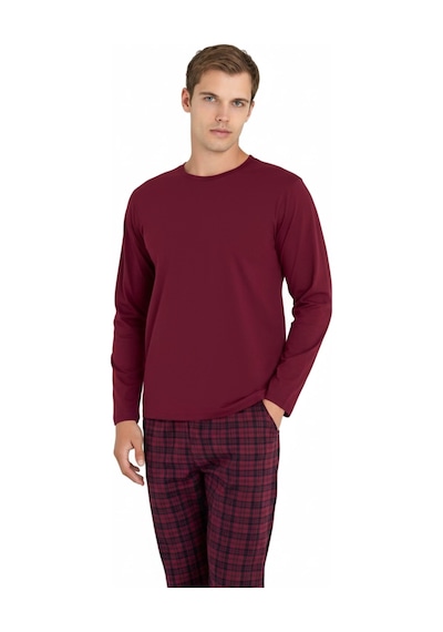 Alfa Aksesuar 03 9273-kly 0 Yaka Pijama Takımı Mürdüm