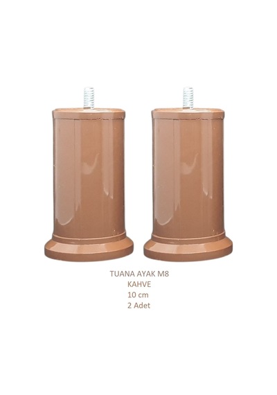 Tuana Ayak 10 cm M8 Cıvatalı Kahve (2 Adet)