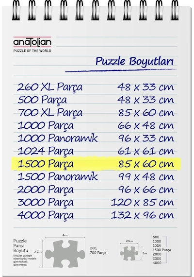 Anatolian 1500 Parçalık Puzzle - Rock Stars 4580