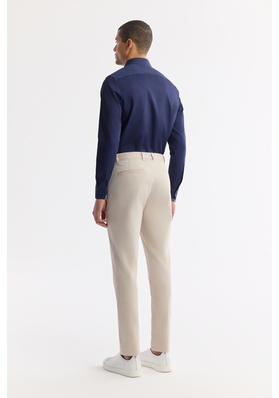 Avva Erkek Bej Klasik Bel Pamuklu Slim Fit Chino Pantolon A51y3078