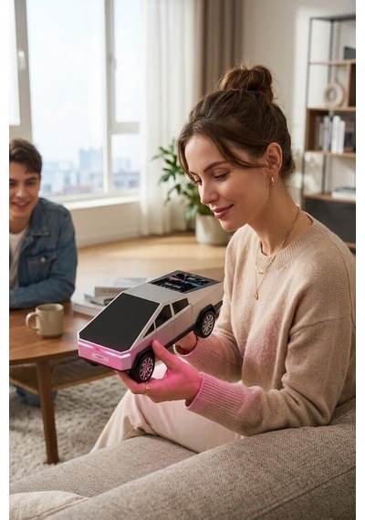 Özel Seri Bluetooth Hoparlör Retro Araba D68 Beyaz 15w Yenilikçi Aktivite Tasarım