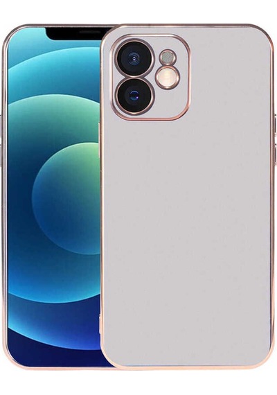 Apple Uyumlu iPhone 12 Kılıf Zore Viyana Kapak Gümüş