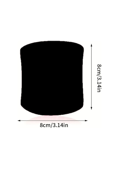2 Adet Düz Renk Spor Fitness Ter Havlu El Bileklikleri Pamuklu Likralı Siyah