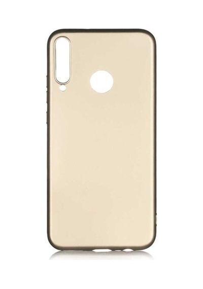 Huawei P40 Lite E Kılıf Zore Premier Silikon Kapak Gold