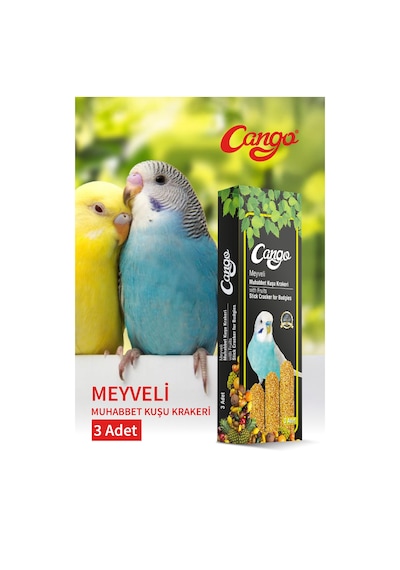Cango Muhabbet Kuşu Krakeri Meyveli 81gr