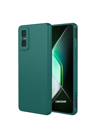Infinix Gt 30 Pro Kamera Korumalı Silikon Arka Kılıf Haki