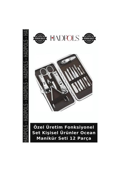 Özel Üretim Fonksiyonel Set Kişisel Ürünler Ocean Manikür Seti 12 Parça