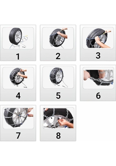 Kar Lastik Zinciri 295/40r20 Binek Suv Minibüs 4x4 Tipi Takmatik Kolay Montaj 10 CM
