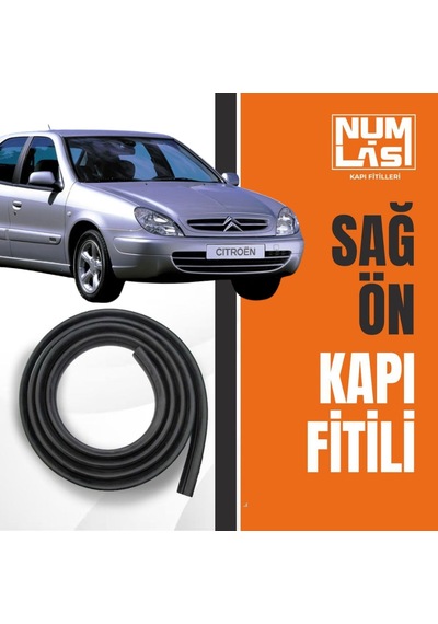 Citroen Xsara 2002-2009 Sağ Ön Kapı Fitili-a Kalite-numlas-nm3416