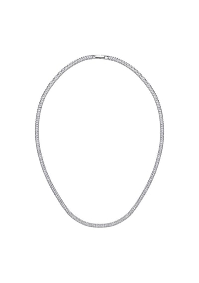 Merano Design 4mm Beyaz Baget Kolye Kahverengi