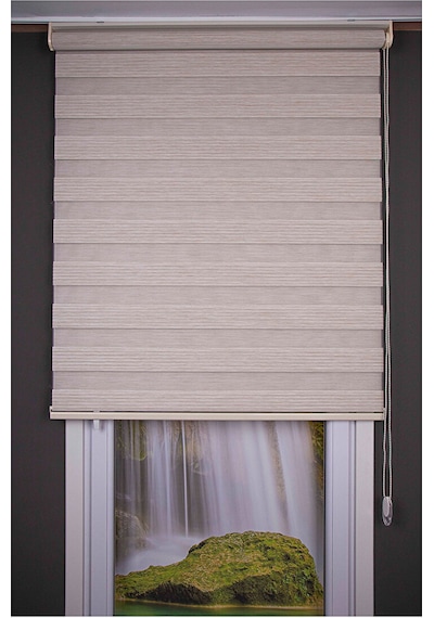 Oba Perde Bambu Pileli Zebra Perde Beyaz 100 x 190