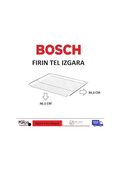 Bosch Uyumlu Hba43S460E Ankastre Fırın Tel Izgara / Oven Wire Grid - 447107035