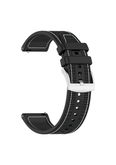 Teleplus Samsung Galaxy Uyumlu Watch Active 2 44mm Kordon Dikişli Rdb88 Silikon Kordon 20mm