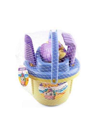 Erdem Toys Unicorn Figürlü Kova Kürek Seti - Sarı