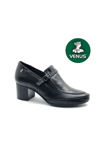 Venüs Bexus Hakiki Deri Comfort Ortopedik Kadın Topuklu Ayakkabı Siyah
