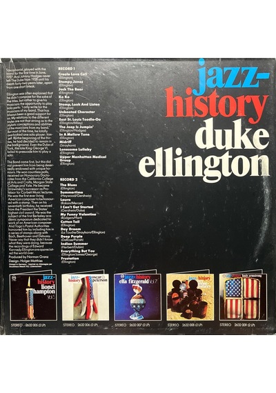 Duke Ellington Jazz History Vol.10 Double Lp Plak