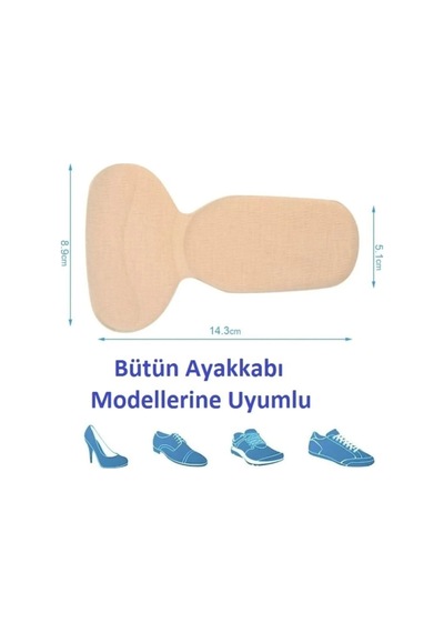 Mucit Home 1 Çift Ten Ortopedik Tabanlık Yüksek Topuklu Ayakkabı Topuk Vurma Önleyici Koruyucu Yastığı Ped