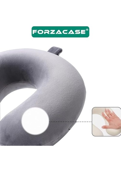 Seyahat Yastığı Boyun Destekli Taşınabilir Ve Ergonomik Tasarım Uçak Araba Ve Yolculuklar Için Ideal Gri