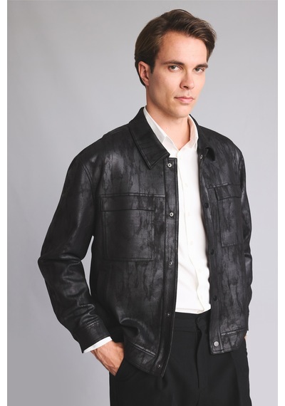 Defacto Ultra Yumuşak Slim Fit Gömlek Yaka Çift Cep Çıtçıtlı Süet Mont H2121ax26aubk27 Siyah-bk27 Defacto Ultra Yumuşak Slim Fit Gömlek Yaka Çift Cep Çıtçıtlı Süet Mont H2121ax26aubk27 Siyah-bk27