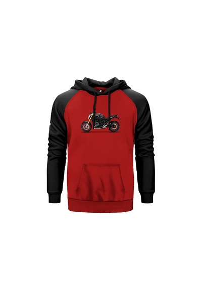 Bmw R1200r Kırmızı Renk Reglan Kol Sweatshirt Kırmızı