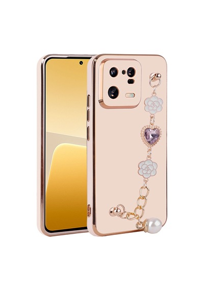 Zore Mi 13 Pro Kılıf El Tutamaçlı Kamera Korumalı Ogaa Taka Silikon Kapak - Mor