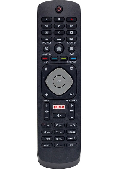 Rose Kl Philips Uyumlu Smart Tuşlu Netflix Lcd-Led Tv Kumandası Lcd-603