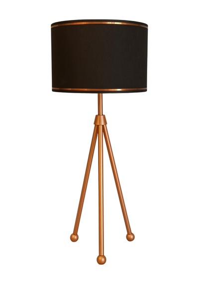 Peral Tripod Ayaklı Bronz Abajur Bronz