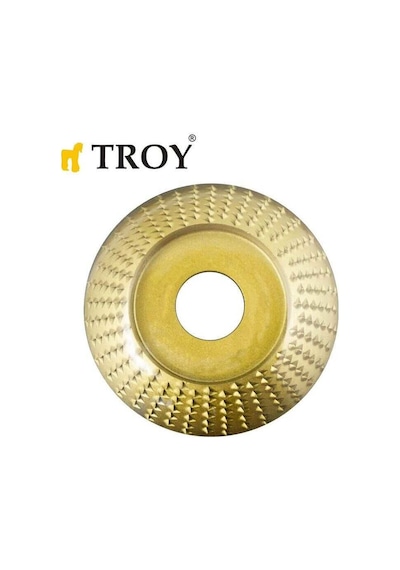 Troy 25073 Avuç Taşlamalar İçin Ahşap Törpü Diski, Yarı Küre