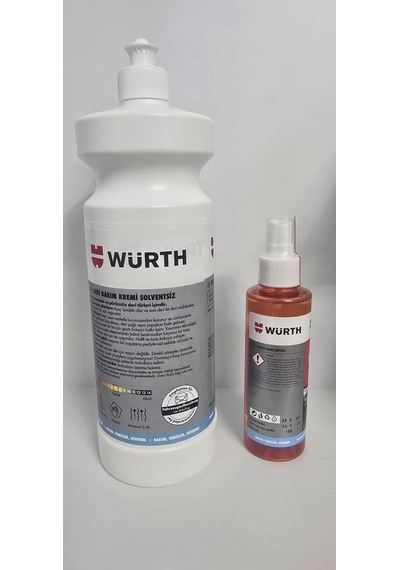 Würth Deri Bakım Kremi Solventsiz + Würth Araç Kokusu Şeftali 1