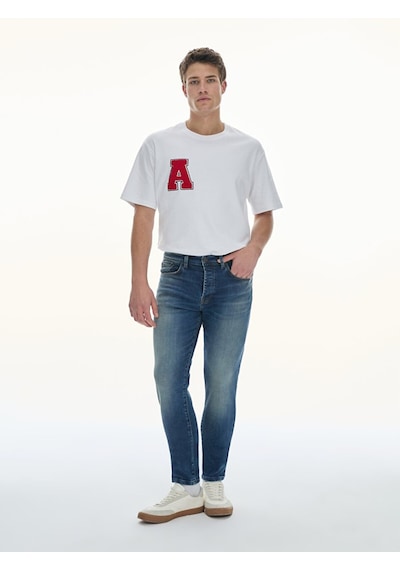 Ltb Lawrıe Y Normal Bel Dar Paça Slim Erkek Jean Pantolon 010095152215883 - 55447 Koyu Mavi