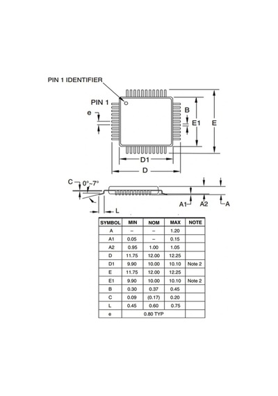 Atmega32a-au Smd 8-bit 16mhz Tqfp-44