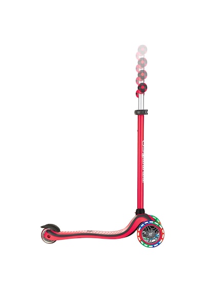 Globber Primo Plus Işıklı Scooter - Kırmızı Kırmızı
