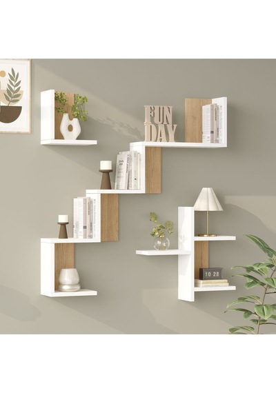 Wall 27 Duvar Rafı Sepet-beyaz Wal27-sw Sepet Ceviz