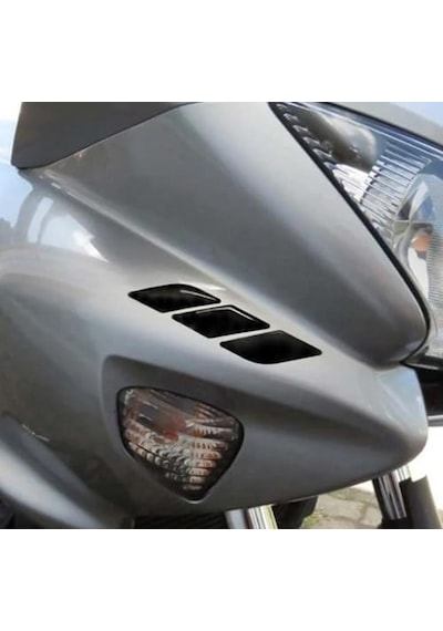 Araç Otomobil Motosiklet Bisiklet Siyah 6 Parça Çok Amaçlı 3d Sticker Abanoz