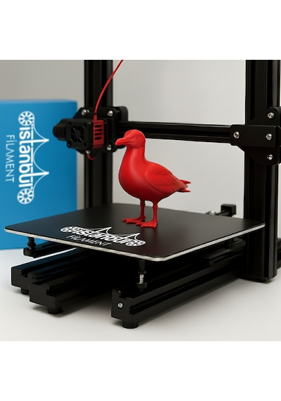 İstanbul Filament 3d Baskı Pla Filament Kırmızı Renk 1 Kg Ø 1,75mm 0,05 Mm Bambu Lab Uyumlu 1.75mm