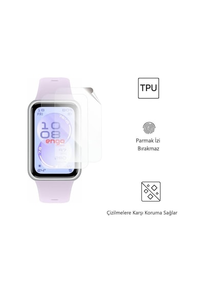 Huawei Band 11 İle Uyumlu Ekran Koruyucu, Tam Kaplayan Akıllı Saat Koruması, Çizilmeye Dayanıklı Tpu Koruma 2 Adet, Hd Şeffaf Çok Renkli