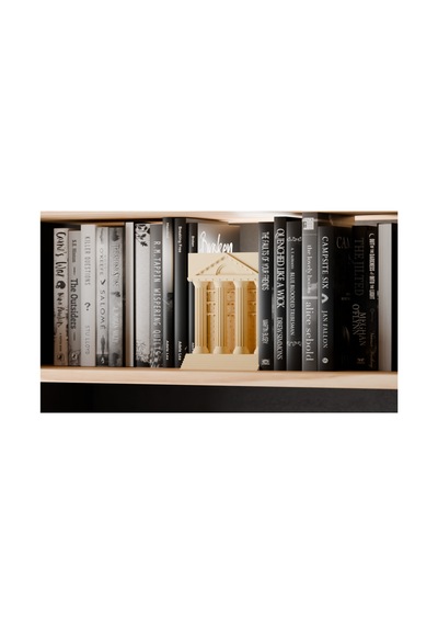 Dekoratif Roma Tapınağı Tasarımlı Book Nook Kitaplık Lambası Ve Kitap Ayracı