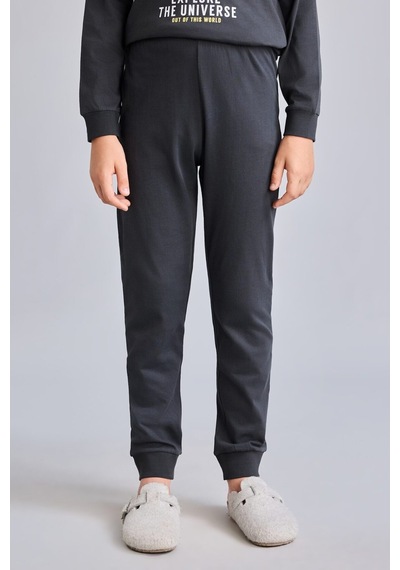 Defacto Regular Fit Karanlıkta Parlayan Baskılı 2li Pijama Takımı Erkek Çocuk I1826a826auar221 Antrasit-ar221