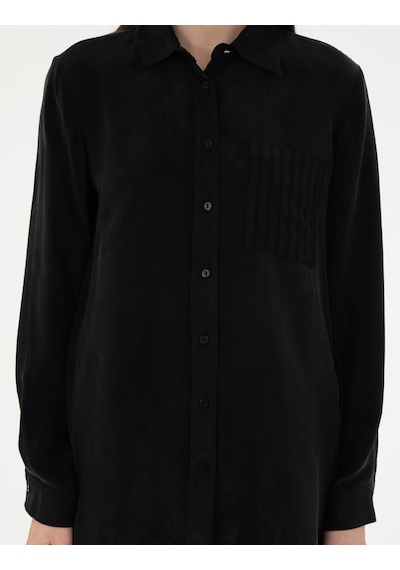 Pierre Cardin Kadın Gömlek Desenli 50305757-vr046 Siyah