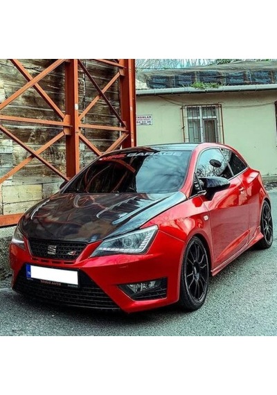 Sts Oto Aksesuar Seat Ibiza Mk4 2009-2017 Batman Yarasa Ayna Kapağı Piano Black Abs Plastik (01)
