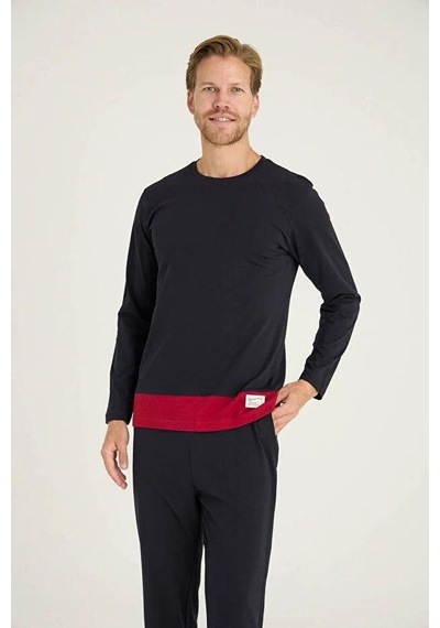 Kly Erkek Premium %100 Pamuk 4 Mevsim Kumaş Bisiklet Yaka Uzun Kollu Pijama Takım Lacıvert Kly Erkek Premium %100 Pamuk 4 Mevsim Kumaş Bisiklet Yaka Uzun Kollu Pijama Takım Lacıvert