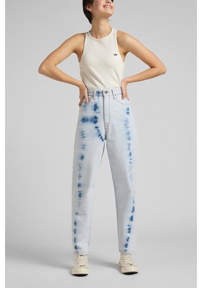 Lee Stella Regular Fit Çok Yüksek Bel Normal Paça Pamuk Mavi Kadın Jean Denim Kot Pantolon L31JGAOL Mavi