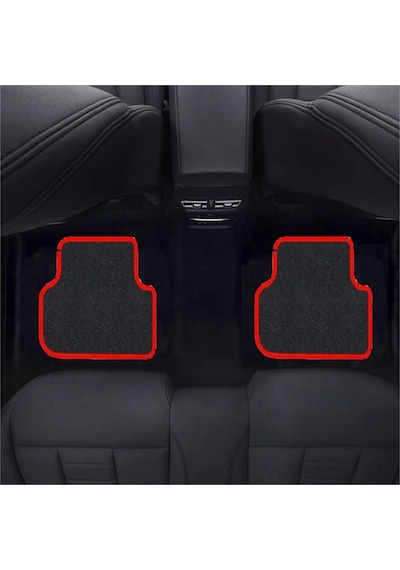 Opel Meriva-2010-2017-tkm Kırmızı Halı Siyah Kenar Petek Topuk