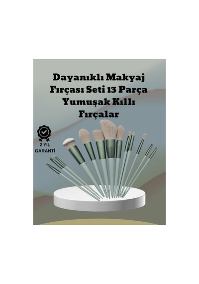 Umuşak Kıllı Estetik Tasarımlı 13'lü Makyaj Fırçası Seti Günlük Ve Profesyonel Kullanım Tkndhmngo