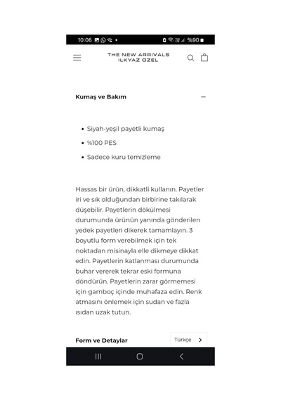 Nisanurtekstil Tasarım Payet Pullu Elbise Siyah Siyah