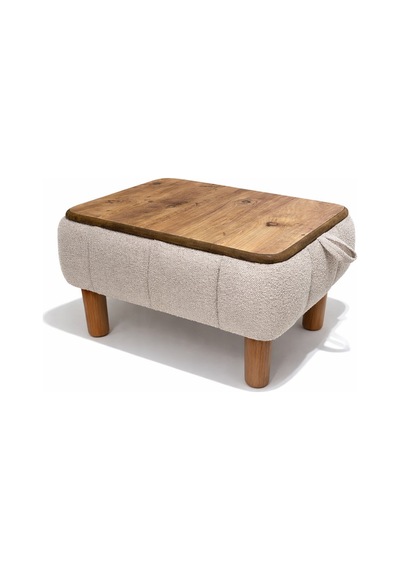 Ester Sandıklı Mekanizmalı Orta Sehpa/bench, Sütlü Kahve Kahverengi