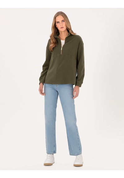 Pierre Cardin Kadın Haki Sweatshirt 50314954-vr027 Haki