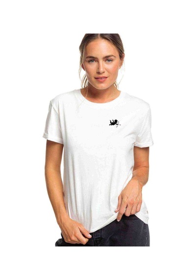 Eros Melek Baskılı Beyaz Kadın Tshirt