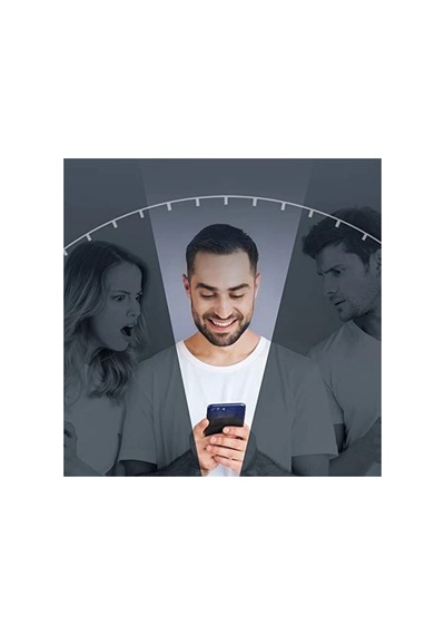 Omix X300 Soft Yumuşak Silikon Telefon Kılıfı Ve Hayalet Tam Kaplayan Cam Ekran Koruyucu Mor